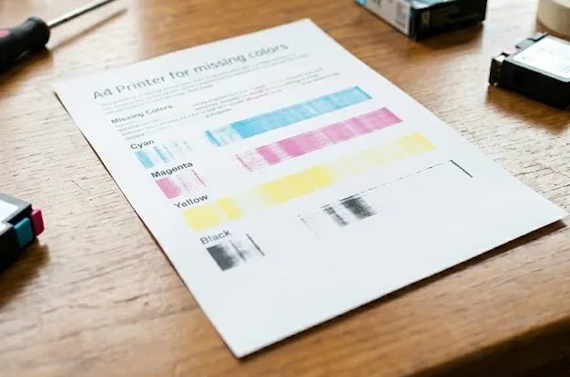 Identify Missing Colors Using a Printer Test Page